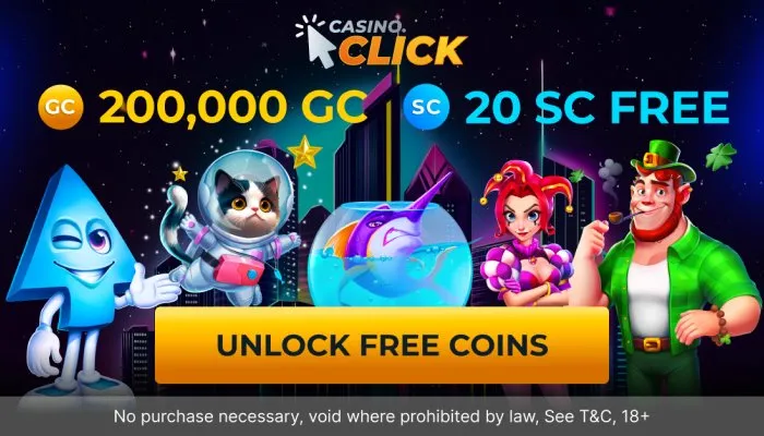 Casino Click Wisconsin game lobby — sweepstakes social casino legal in Wisconsin